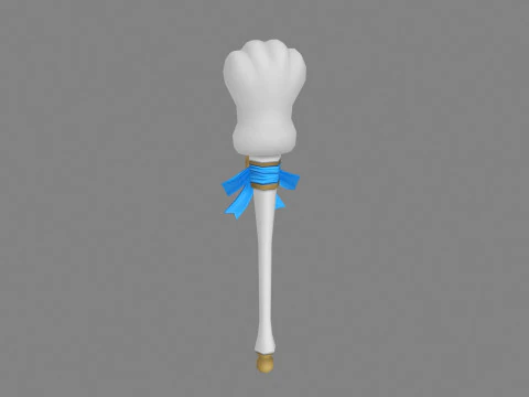 Cartoon cat paw wand 3D Model
