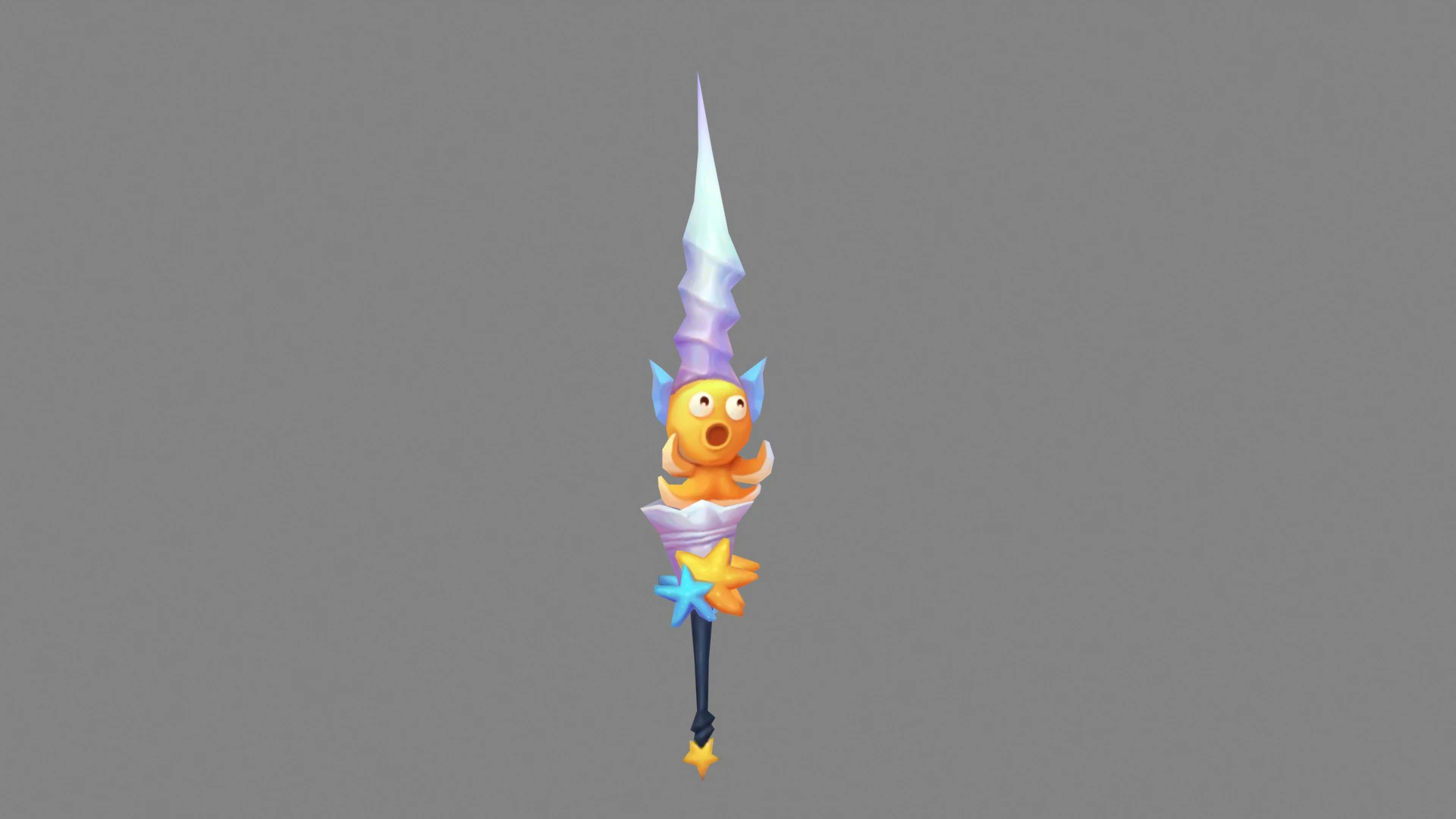 Cartoon starfish octopus sword 3D Model .c4d .max .obj .3ds .fbx .stl .blend 