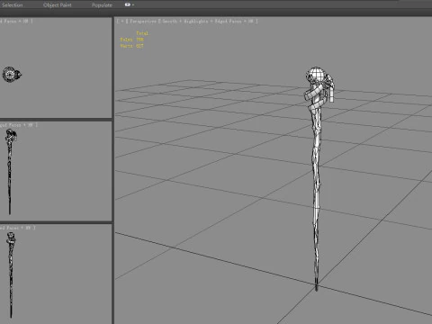 Baguette magique rubis Modèle 3D