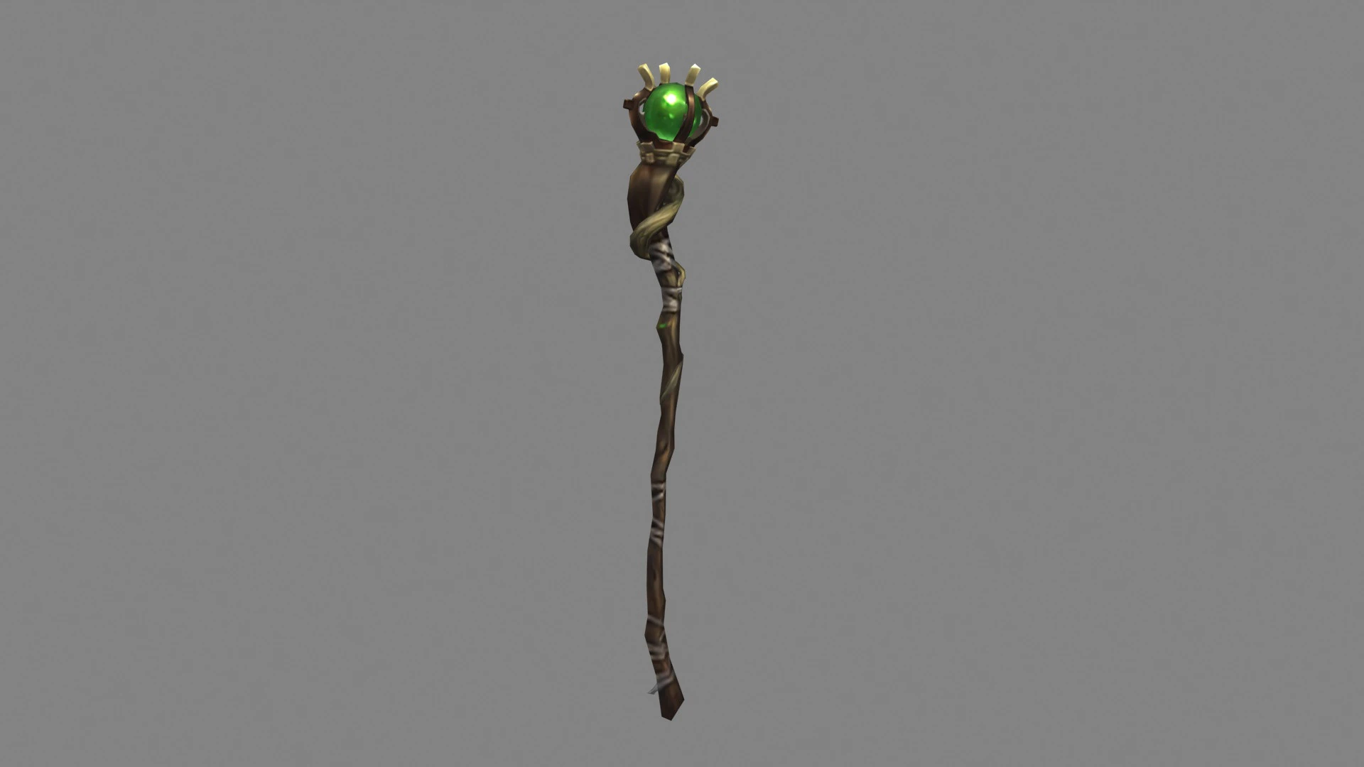 Emerald magic wand 3D Model .c4d .max .obj .3ds .fbx .stl .blend 