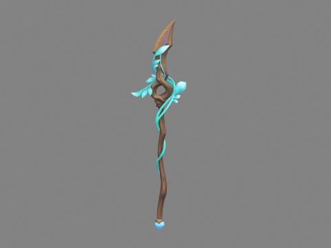 Cartoon wooden wand 3Dモデル