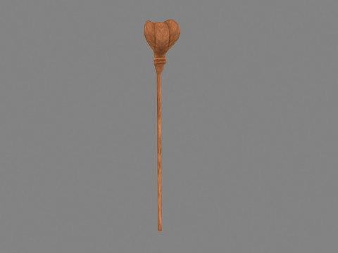 Cartoon wooden cobra wand 3D Модель