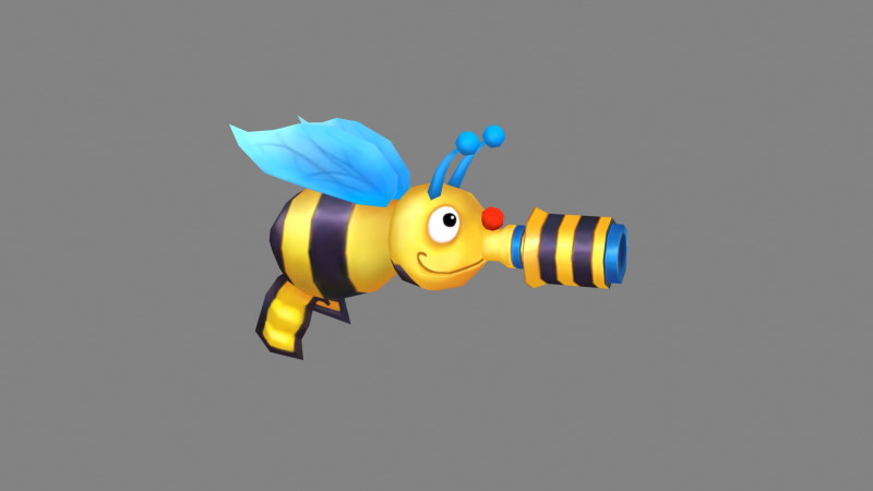 Cartoon bee toy 3D 모델 .c4d .max .obj .3ds .fbx .stl .blend 