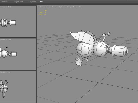Cartoon bee toy 3D 모델