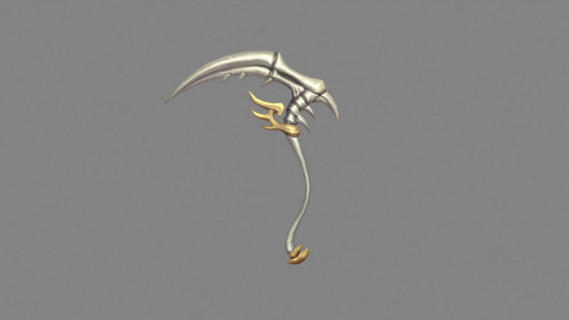 Faucille d'os de dessin anim&eacute; Modèle 3D .c4d .max .obj .3ds .fbx .stl .blend 