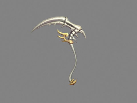 Cartoon bone sickle 3D Model