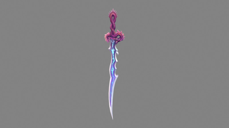 Coiling Dragon Sword Modelo 3D .c4d .max .obj .3ds .fbx .stl .blend 