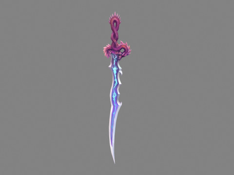 Coiling Dragon Sword 3D Model