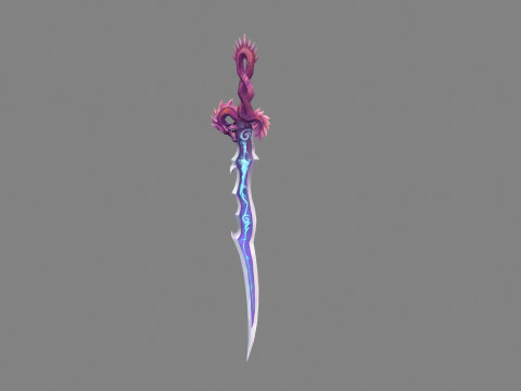 Coiling Dragon Sword Modelo 3D