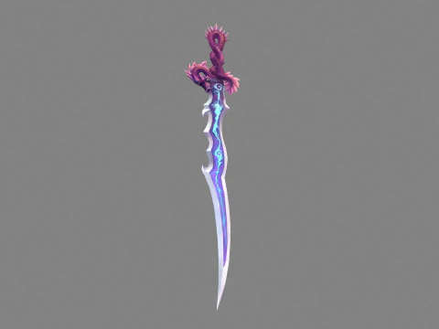 Coiling Dragon Sword 3D Model