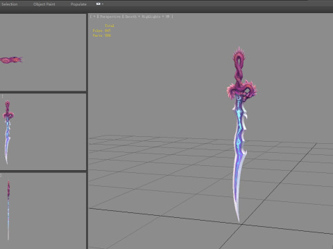 Coiling Dragon Sword Modelo 3D