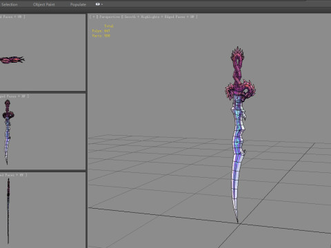 Coiling Dragon Sword Modelo 3D