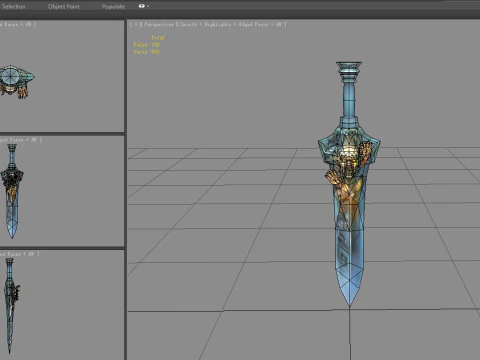 Evil Soul Sword 3D Model