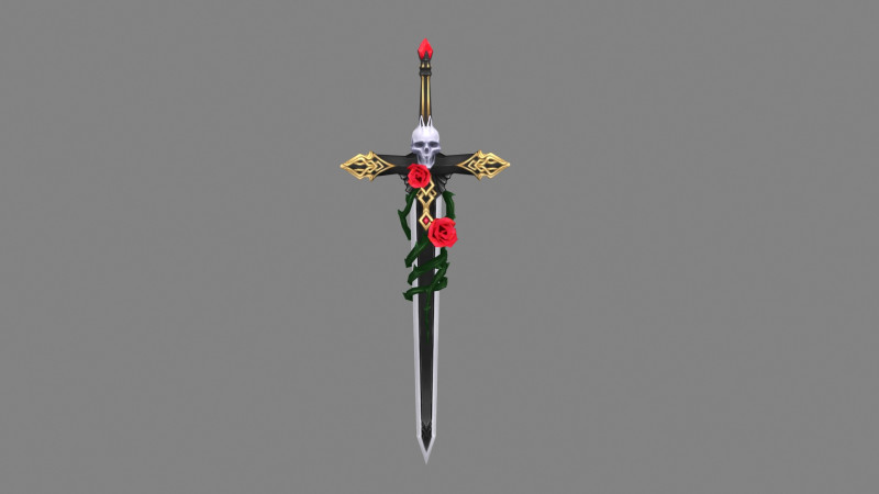 Vampire Count Sabre 3D 模型 .c4d .max .obj .3ds .fbx .stl .blend 