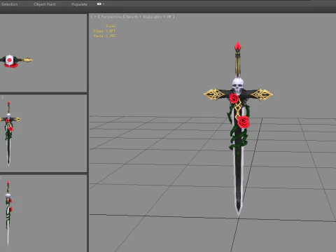 Vampire Count Sabre 3D Model