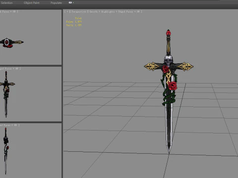 Vampire Count Sabre 3D Model