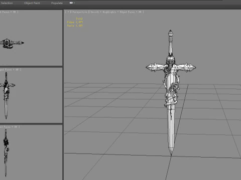 Vampire Count Sabre 3D Model