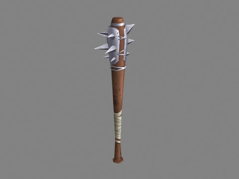 Mace - spiked club - Baseball bat 3D Model