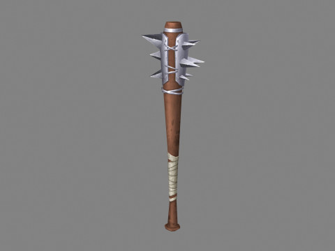Mace - spiked club - Baseball bat 3D Model