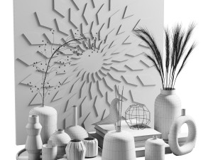 decorative set 02 Model 3D