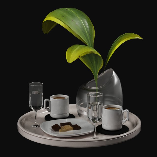 decorative set 04 3D Model .c4d .max .obj .3ds .fbx .stl .blend 