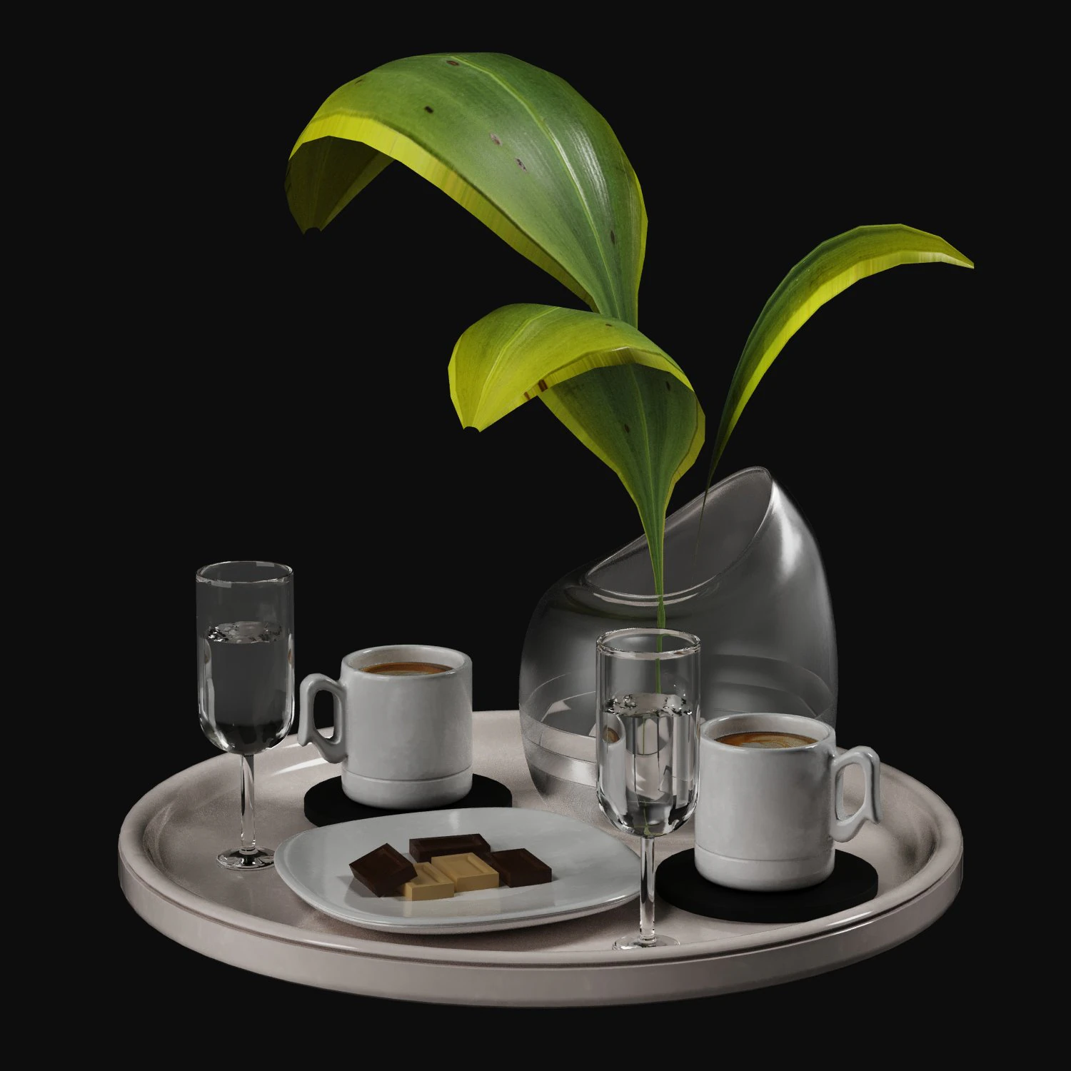 decorative set 04 3D Model .c4d .max .obj .3ds .fbx .stl .blend 