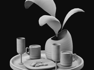 decorative set 04 3D Model