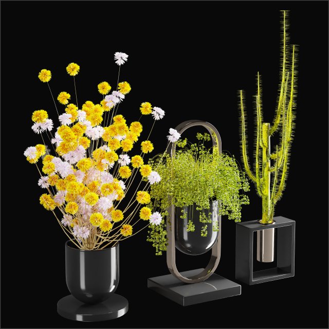 decorative pot set 06 Modèle 3D .c4d .max .obj .3ds .fbx .stl .blend 