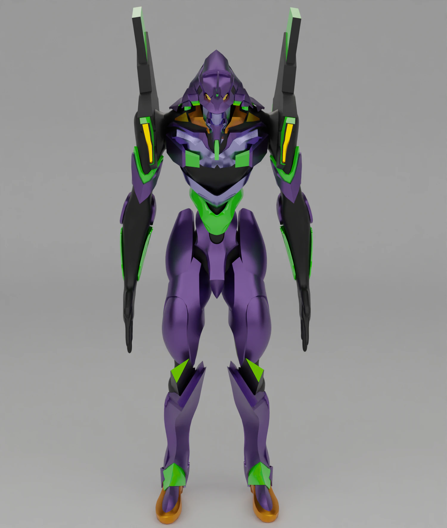neon genesis evangelioncharacter eva 01 3D Model .c4d .max .obj .3ds .fbx .stl .blend 