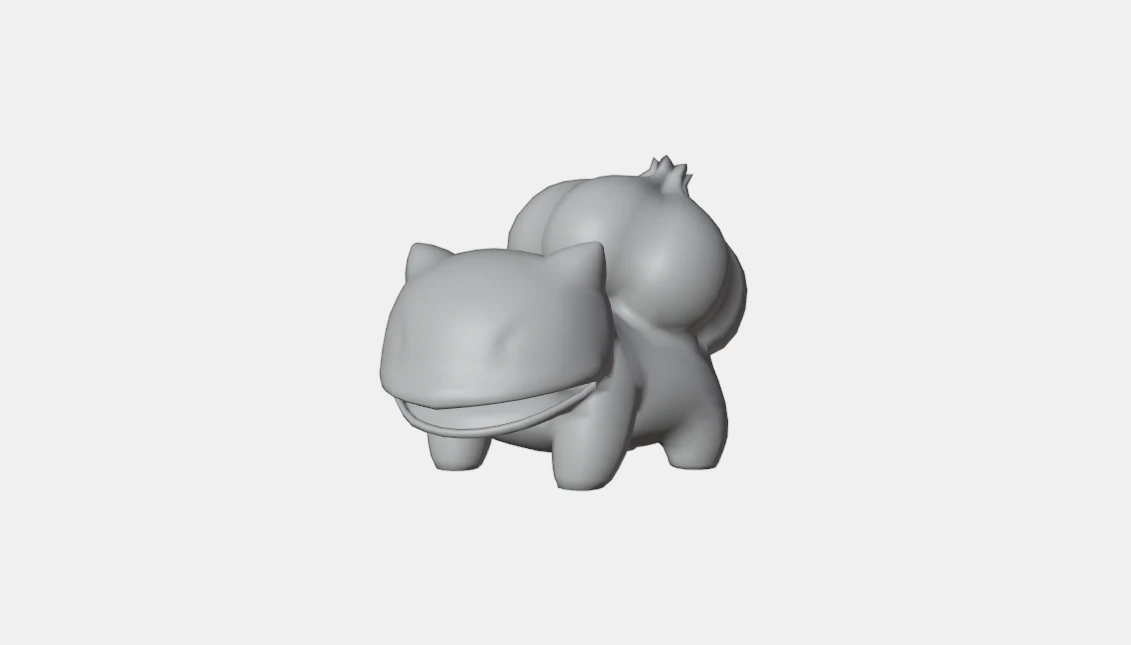 bulbasur pokemon basic 3D Print Model .c4d .max .obj .3ds .fbx .stl .blend 