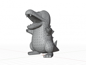 totodile pokemon basic 3D 打印模型