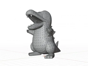 totodile pokemon basic 3D Print Model
