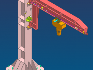 jib crane 3D Model