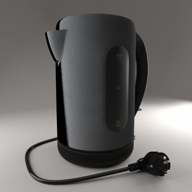 electric teapot 3D Model .c4d .max .obj .3ds .fbx .stl .blend 
