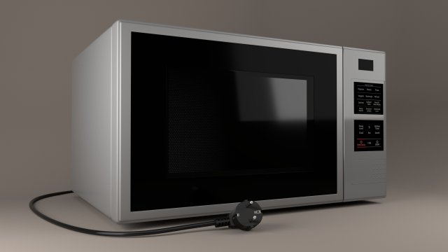 microwave 3D Модель .c4d .max .obj .3ds .fbx .stl .blend 