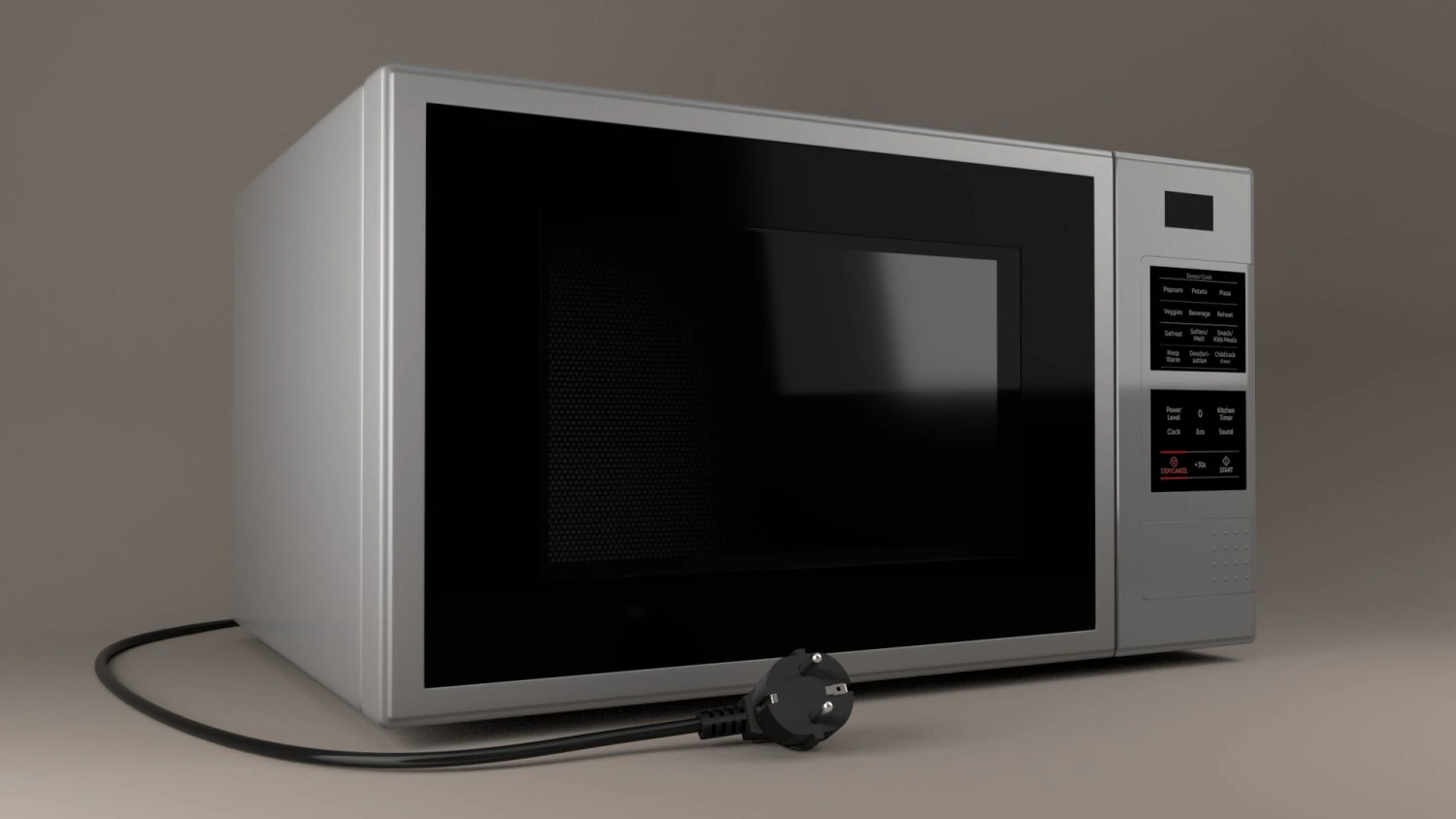 microwave 3D Model .c4d .max .obj .3ds .fbx .stl .blend 
