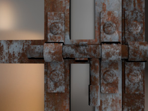 candle in lantern Model 3D
