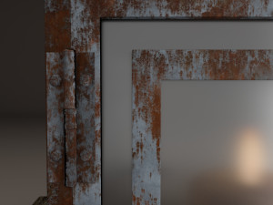 candle in lantern Model 3D