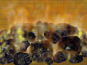 pumpkin with burning coals Modelo 3D
