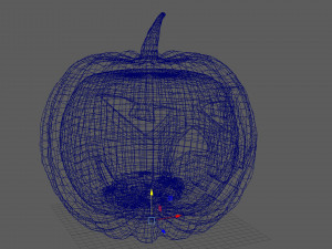 pumpkin with burning coals Modelo 3D