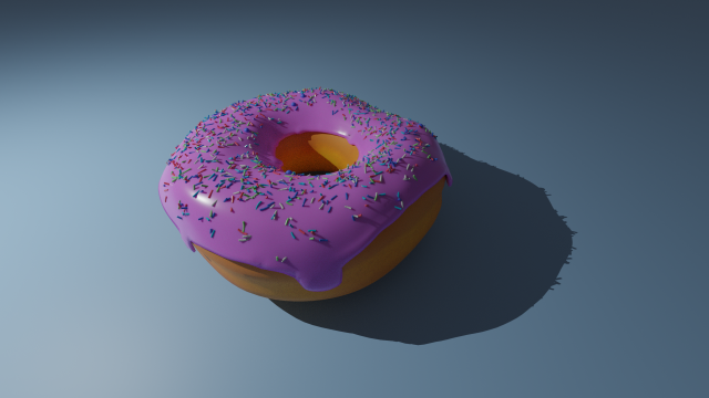 donut 3D Model .c4d .max .obj .3ds .fbx .stl .blend 