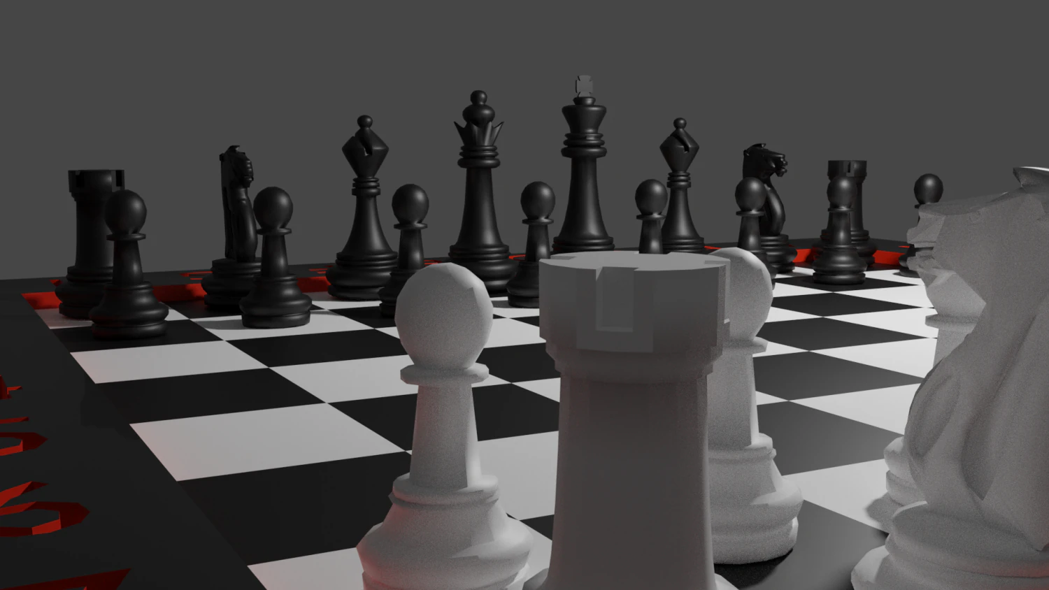 chessboard 3D Model .c4d .max .obj .3ds .fbx .stl .blend 