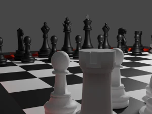 tablero de ajedrez Modelo 3D