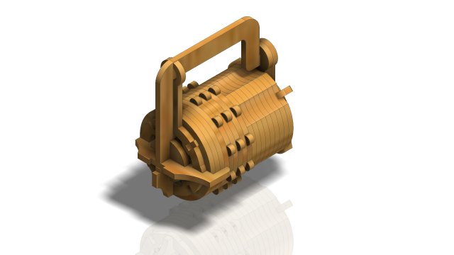 box with combination lock Modèle 3D .c4d .max .obj .3ds .fbx .stl .blend 