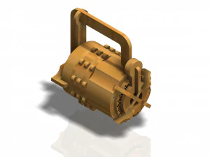 box with combination lock 3D Model