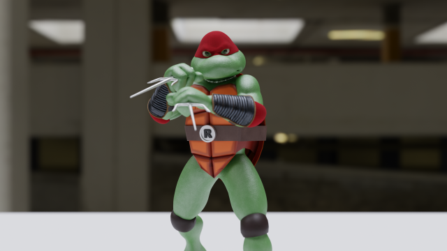 Teenage Mutant Ninja Turtles Raphael 3D Модель .c4d .max .obj .3ds .fbx .stl .blend 