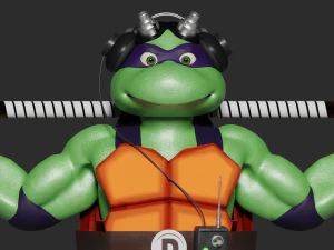 Kura-kura Ninja Mutan Remaja Donatello Model 3D