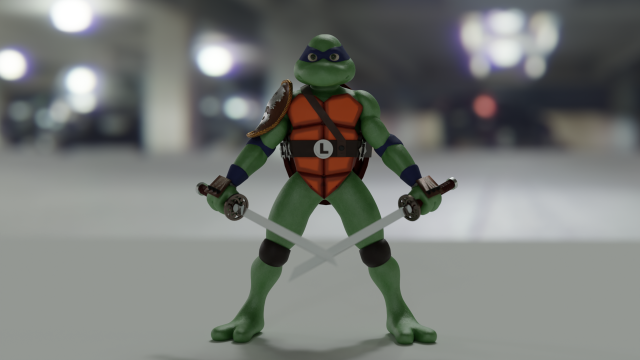 Mutant ninja turtle 3D 模型 .c4d .max .obj .3ds .fbx .stl .blend 