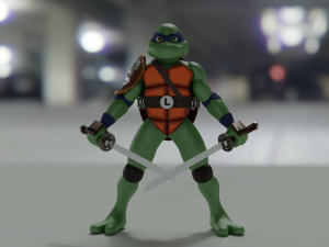 DONNIE DONATELLO TURTLE TORTUGA NINJA CAOS MUTANT KID 3D model 3D