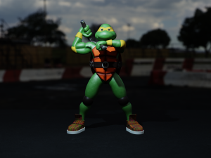 DONNIE DONATELLO TURTLE TORTUGA NINJA CAOS MUTANT KID 3D model 3D